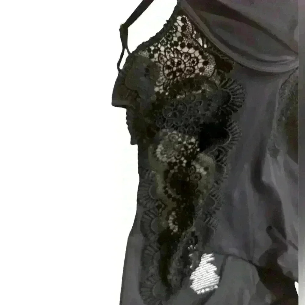 A. CHE Lace Black One Piece Swimsuit Women’s Size 6 - Picture 6 of 8
